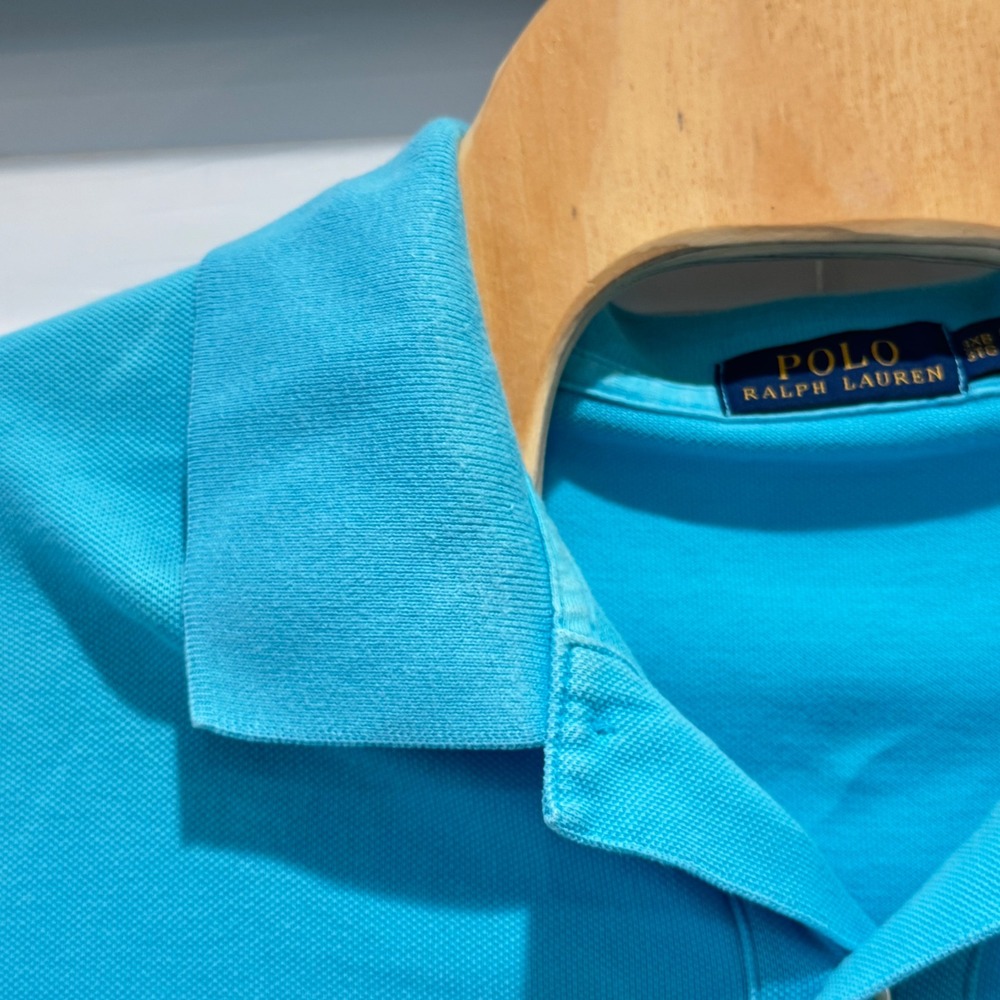 Polo Ralph Lauren Polo Shirt Mens 3XB Light Blue Short Sleeve Cotton *Read - Picture 4 of 8
